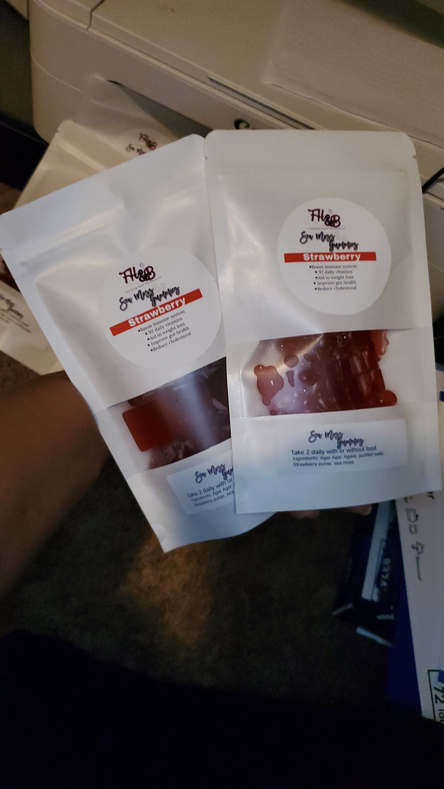 Sea moss supplements (gummies and pills)