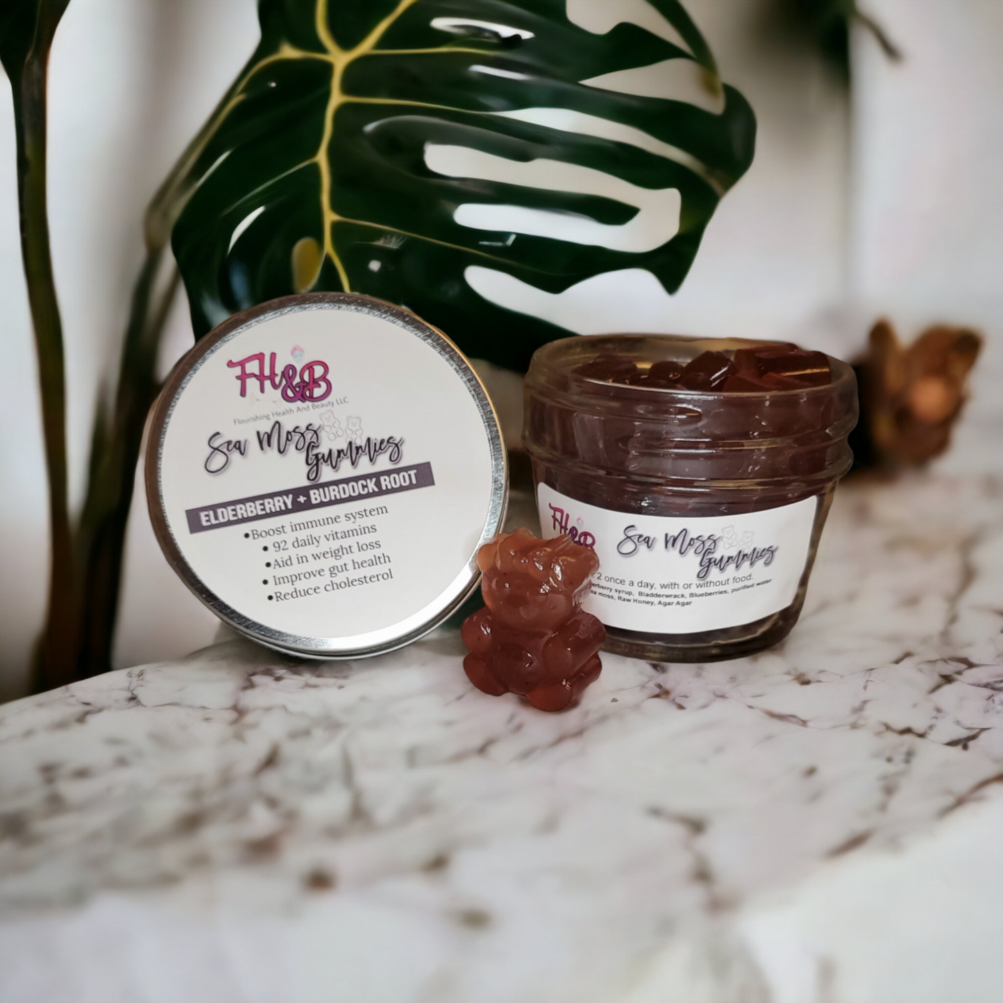 Sea moss supplements (gummies and pills)