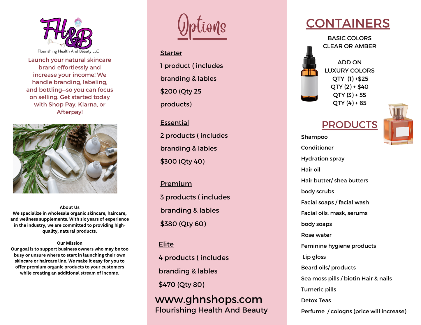 Wholesale and Branding