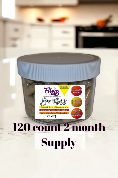Sea moss Vitamins, wellness supplements
