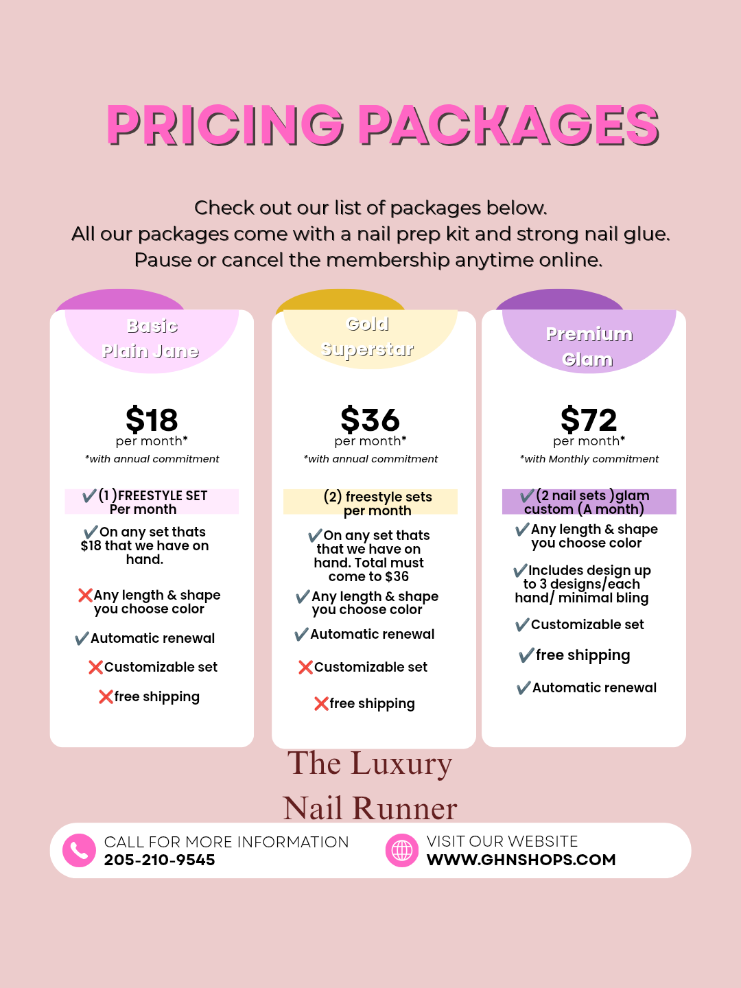 Unlimited nails monthly!