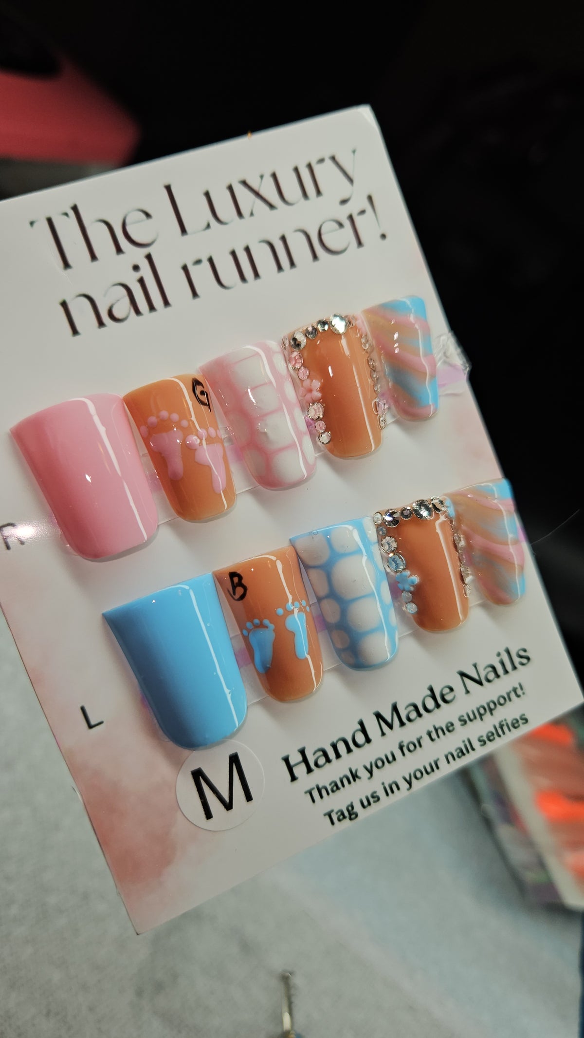 Press On Nails hand (painted)